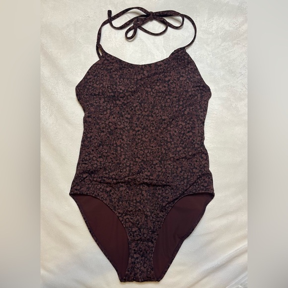 Athleta Other - Athleta Brown Floral Print Swimsuit
